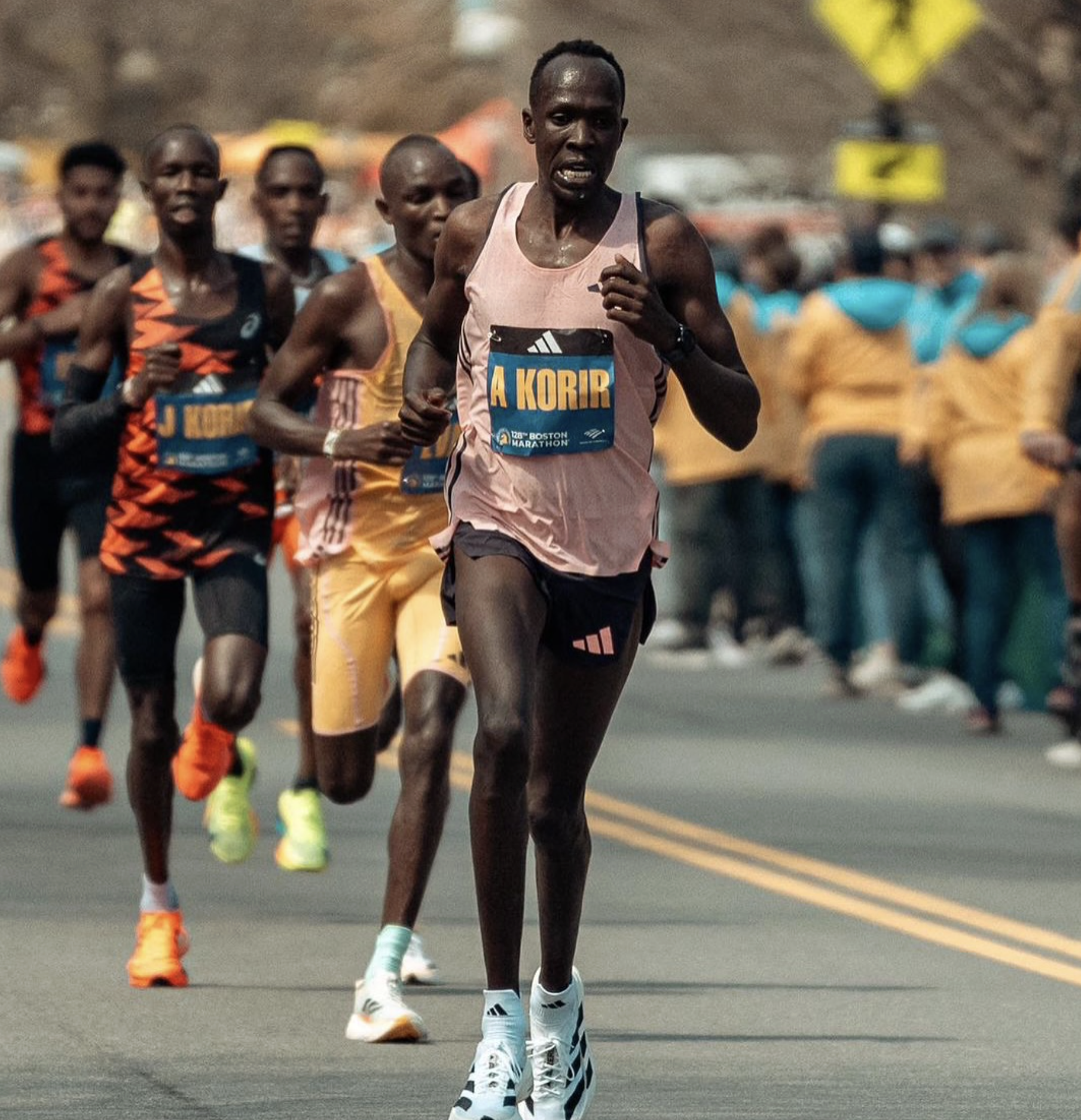 Albert Korir at Boston Marathon 